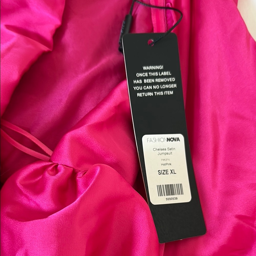 Vibrant Pink Wide-Leg Pant Jumpsuit - New with tags - Picture 3 of 7